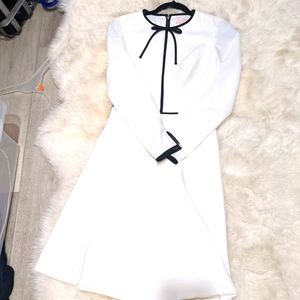 Ted Baker White bow a-line dress